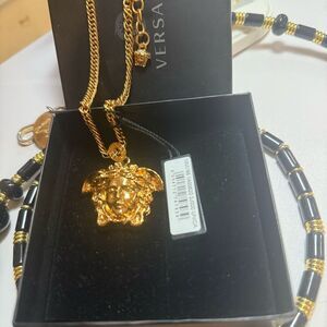 Authentic Versace La Medusa Golden Necklace with box Limited Edition NWB